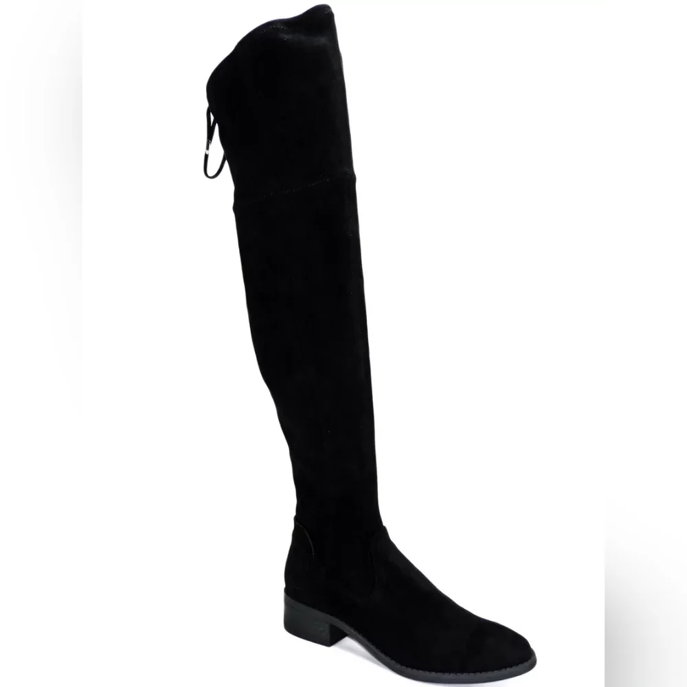 Dolce Vita Women's Teela Over the Knee Boots Black Suede #1227